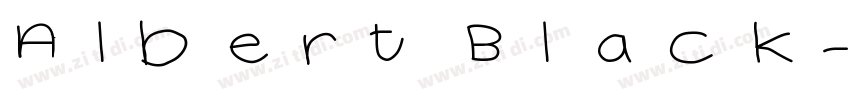 Albert Black字体转换